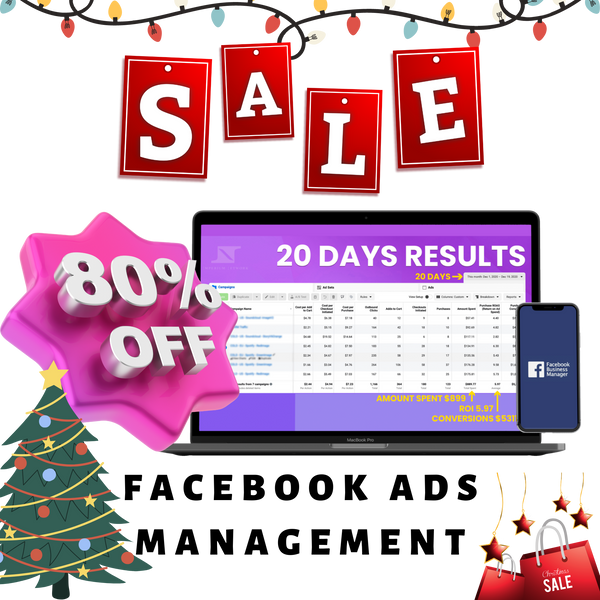 4 Weeks Of Facebook Ads Management At 50% OFF + 3 FREE Video Ads And Free Thumbnails + Winning Products PDF